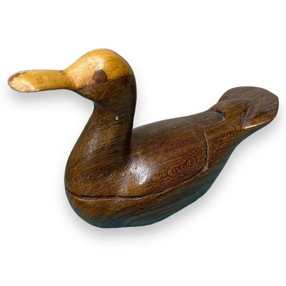 Bird Shaped Wood Trinket Holder